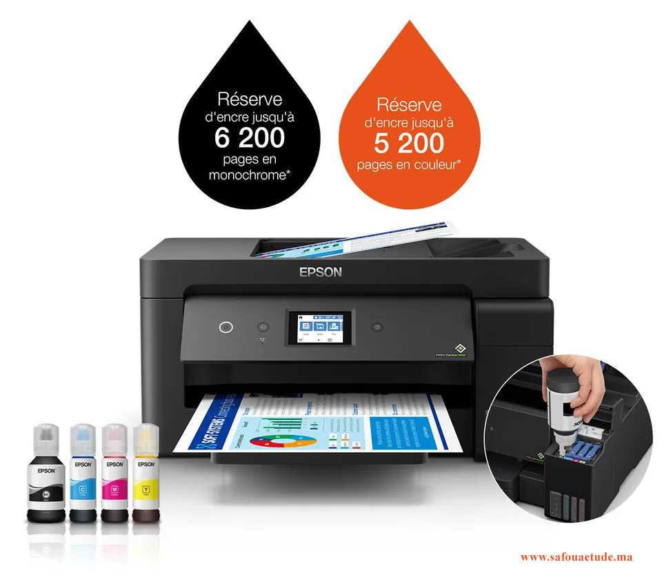 Imprimante Epson Ecotank ITS L14150 A3 + a réservoirs rechargeables (C11CH96403)