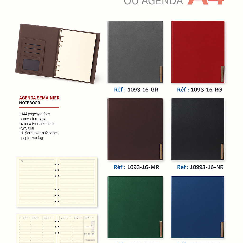 AGENDA SEMAINIER NOTEBOOK